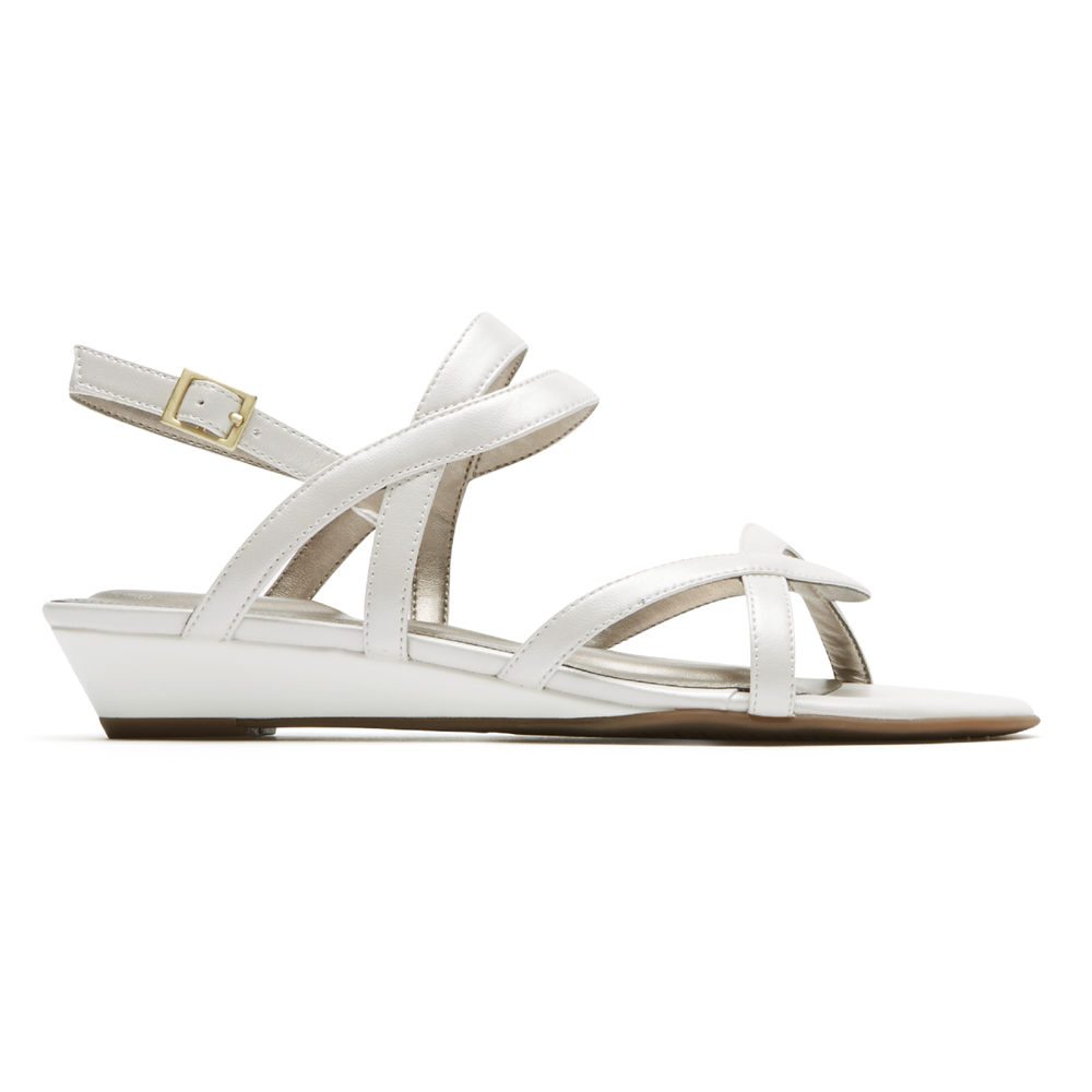 Rockport Singapore Womens Sandals - Total Motion Zandra Slingback White - BZ0897561